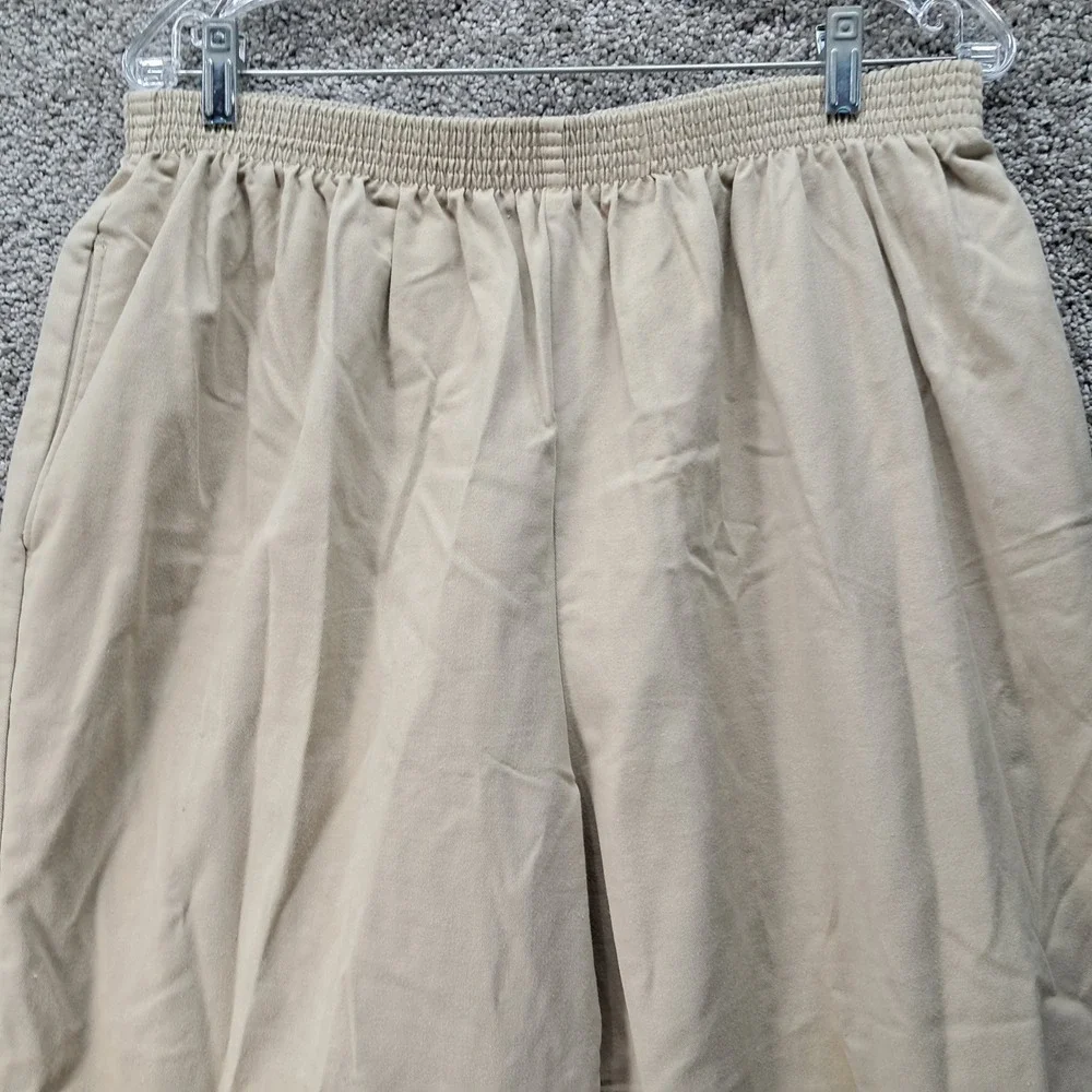 Vintage Dickies Khaki Elastic Waist Trousers Made in USA Tan High Rise 40/26P